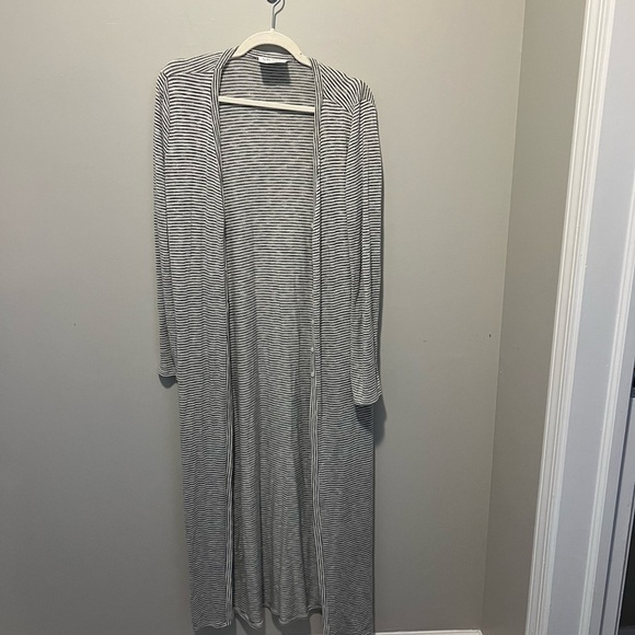 Sadie & Sage Striped Extra Long Cardigan - Picture 2 of 6